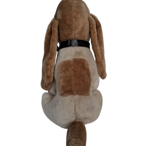 Vintage Animal Fair Inc. Plush Basset Hound Dog Cream and Brown - Picture 4 of 5